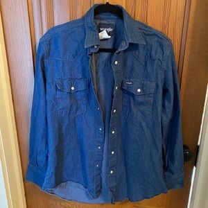 Pearl Snaps Wrangler Denim Shirt